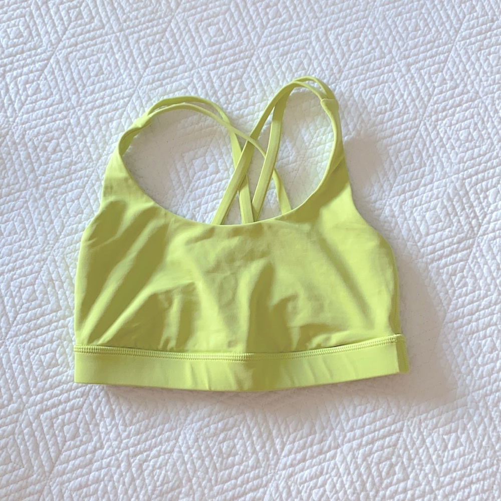 Lululemon Yellow/Green Energy Bra